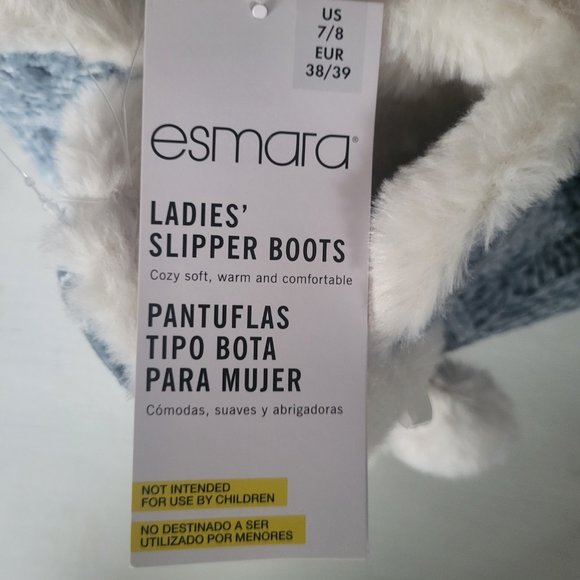 Esmara Ladies Slipper Boots BNWT Size 7/8 - Picture 4 of 6